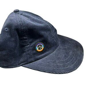 Patagonia Navy Corduroy Snapback Hat With Embroidered Logo